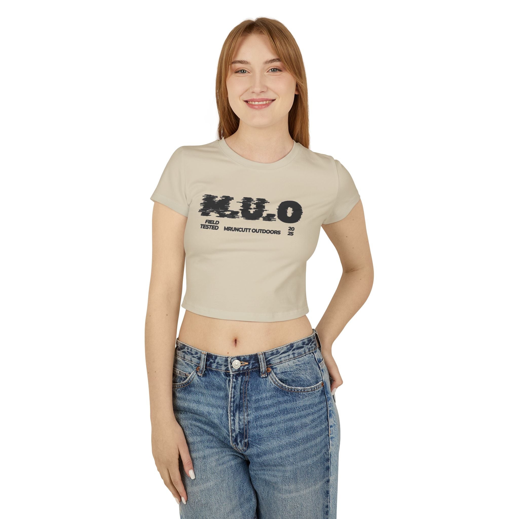 Women's Baby Tee with Bold M.U.O Design