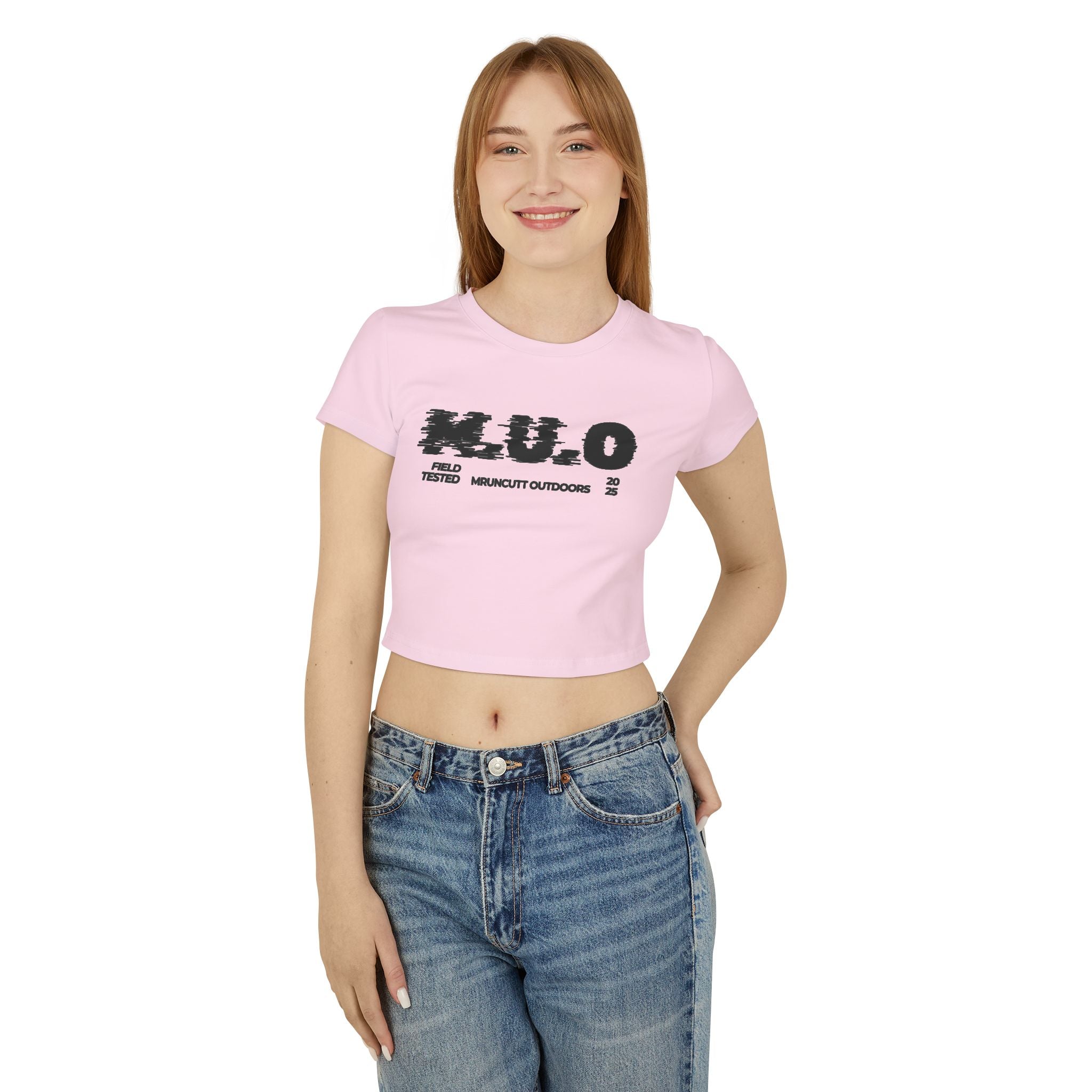 Women's Baby Tee with Bold M.U.O Design